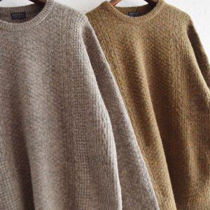 立体感と柔らかさを併せ持つ、病みつきミックスニット。