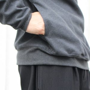 LOUNGE SUEDE HIGH NECK SWEAT