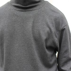 LOUNGE SUEDE HIGH NECK SWEAT
