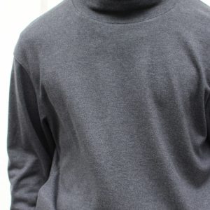 LOUNGE SUEDE HIGH NECK SWEAT