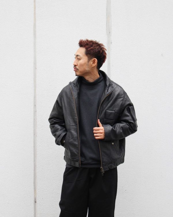 ジャケット・アウター French military pilot jacket 48 M FRENCH AIR FORCE LEATHTER PILOT JACKET-B / フレンチエアフォース