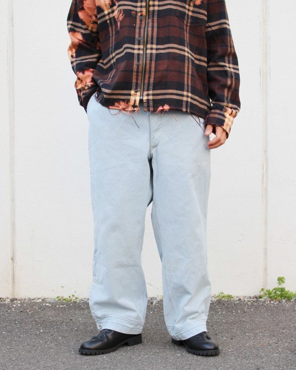 50’s スイス軍 デニムパンツ スーパーブリーチ & リメイク