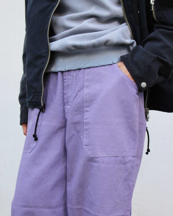 70’s チェコ軍 HBTコックパンツ～ラベンダー後染め～