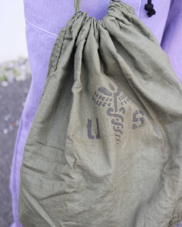 60’s US MILITARY “PATIENT EFFECT BAG” Deadstock / One Wash & Remake