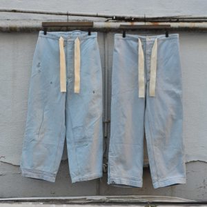 50’s スイス軍 デニムパンツ スーパーブリーチ & リメイク