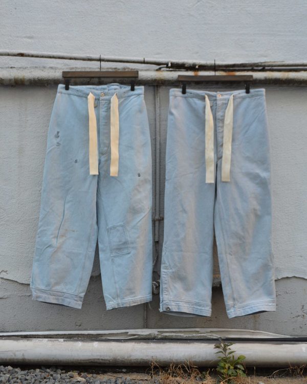 50’s スイス軍 デニムパンツ スーパーブリーチ & リメイク
