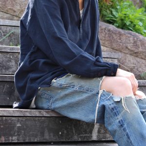 揺れで魅せる一着