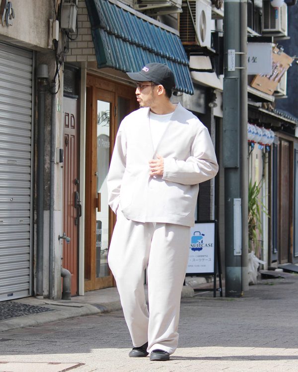 LAMOND “No Collar Shari Jacket & Shari Pants”