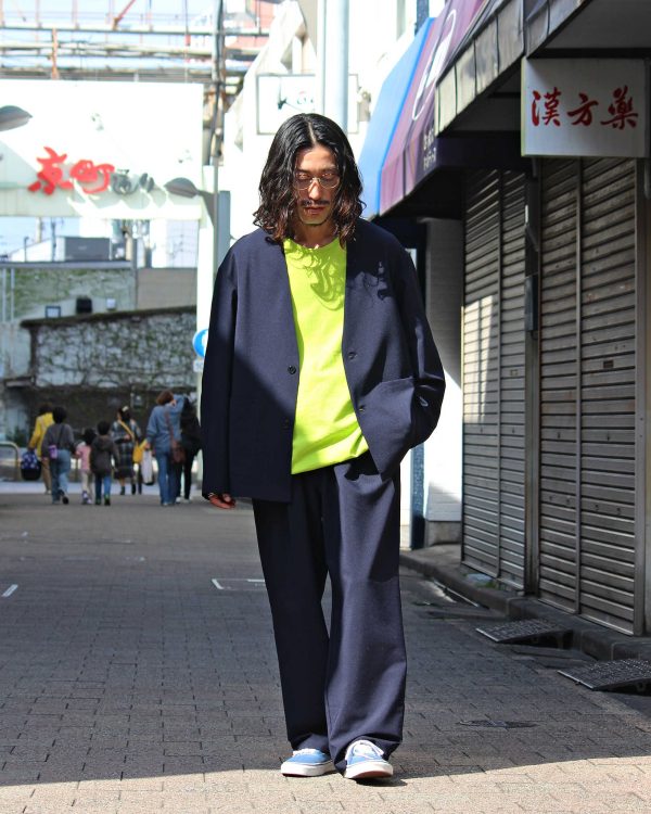 LAMOND “No Collar Shari Jacket & Shari Pants”