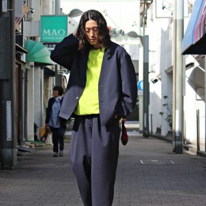 LAMOND “No Collar Shari Jacket & Shari Pants”