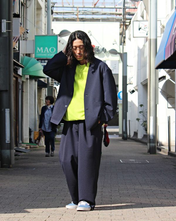 LAMOND “No Collar Shari Jacket & Shari Pants”