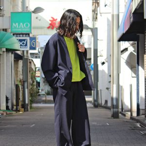 LAMOND “No Collar Shari Jacket & Shari Pants”