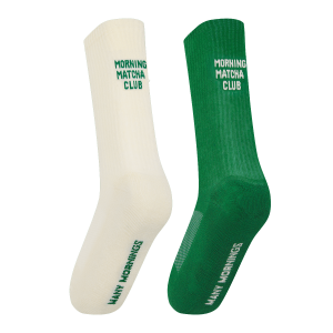 “朝の気分”で選ぶ。左右非対称が楽しいMANY MORNINGSのスポーツソックスが入荷。