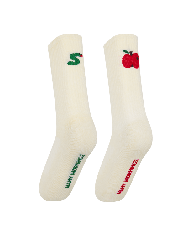 “朝の気分”で選ぶ。左右非対称が楽しいMANY MORNINGSのスポーツソックスが入荷。