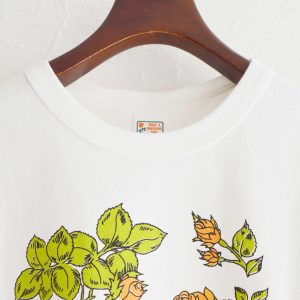 手描きのローズデザインTEE