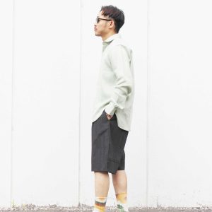 COTTON×NYLON POPLIN SHORTS