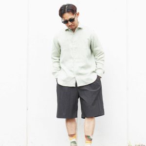 COTTON×NYLON POPLIN SHORTS