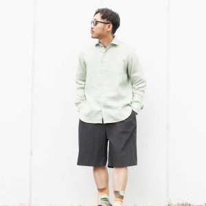 COTTON×NYLON POPLIN SHORTS